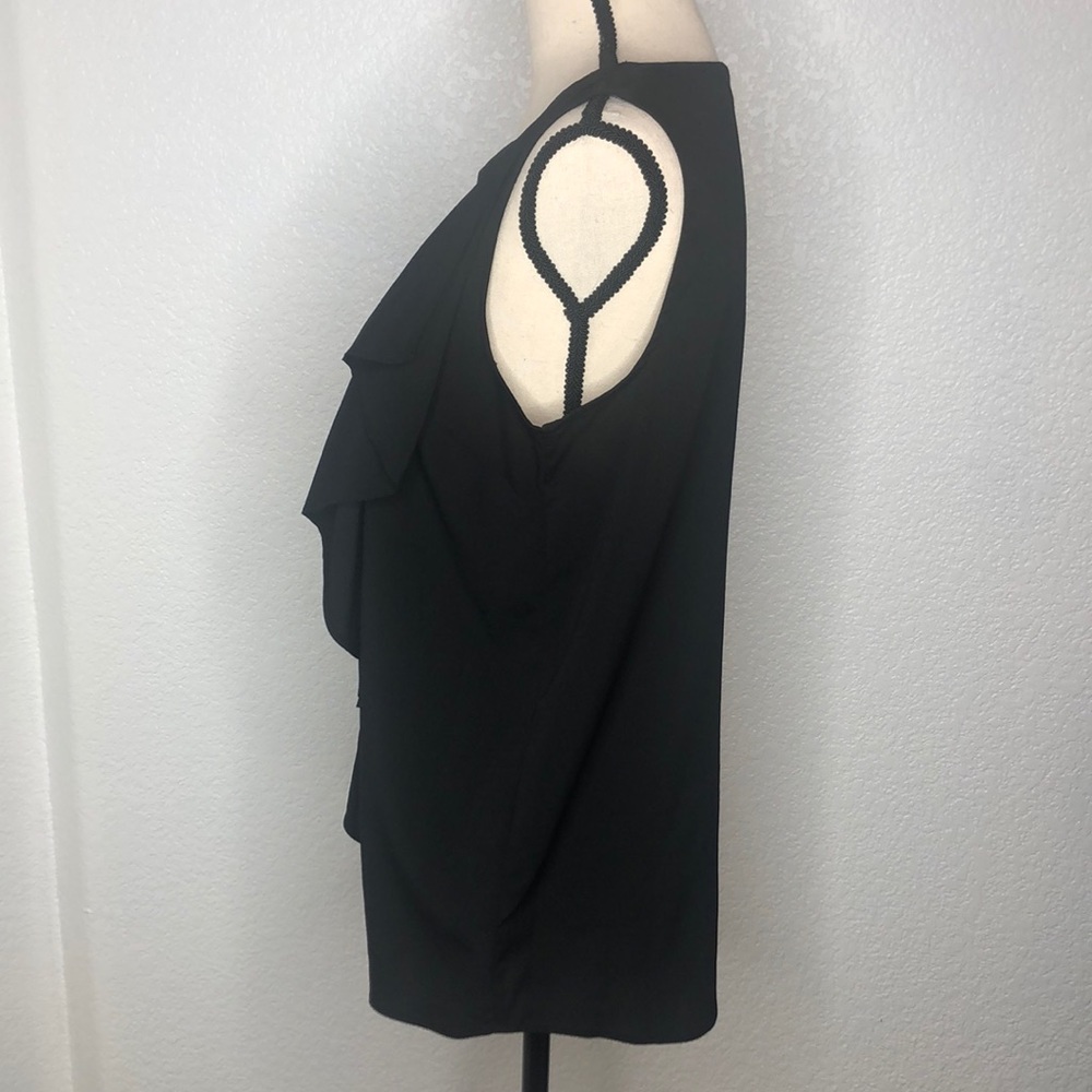 Black Ruffle Tank - Picture 3 of 7